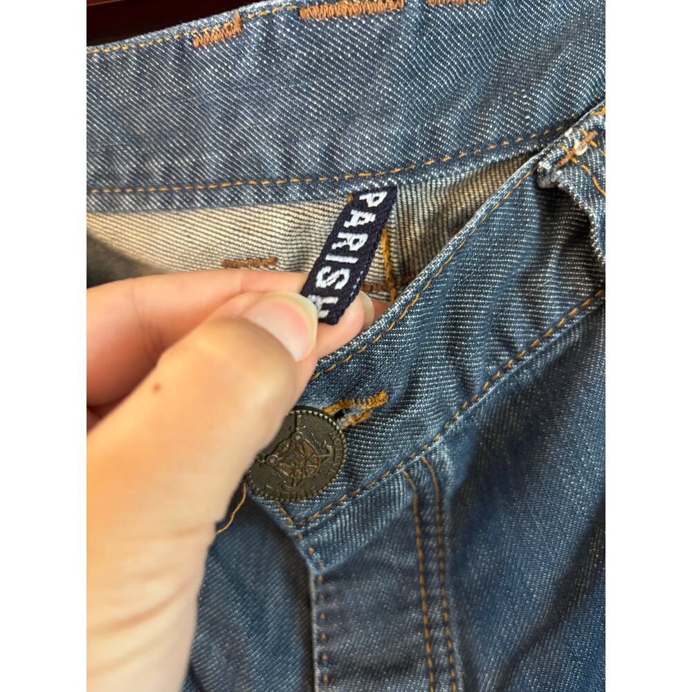 Vintage Parish Men’s Jeans Distressed Y2K Embroidered Baggy Size 40 x 33 - Picture 9 of 11